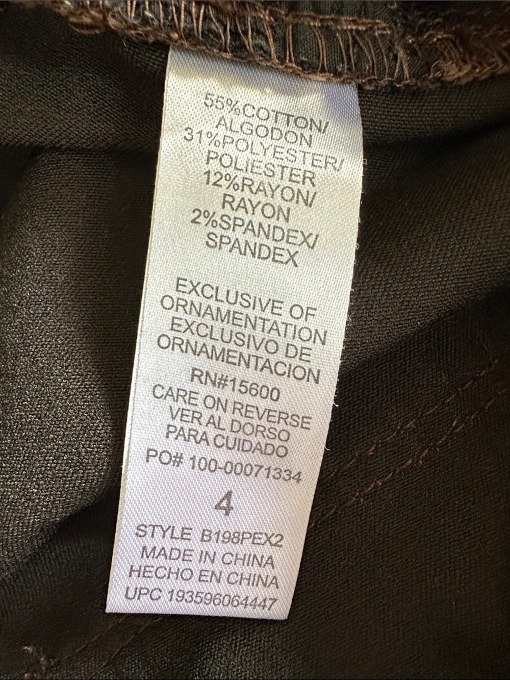 Democracy Ab Solution Slim Skinny Jeans in Rich Brown Size 4 - Picture 7 of 7